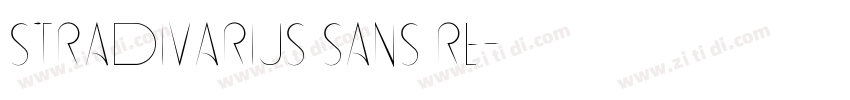 STRADIVARIUs Sans Re字体转换
